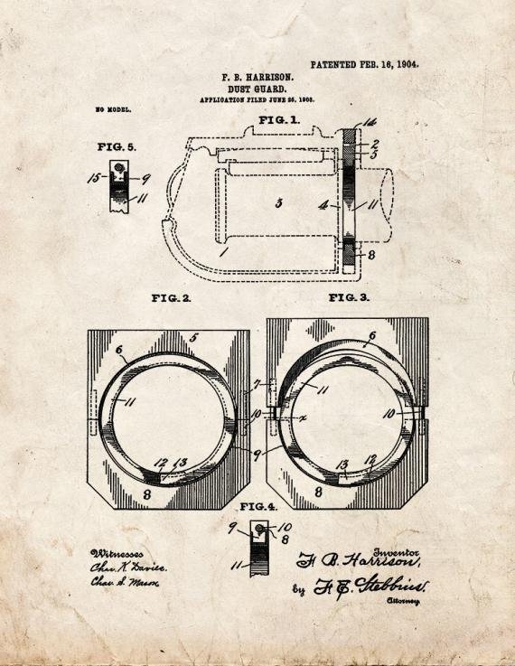 Patent Blueprint 3104 1 12 A4 Photo Print