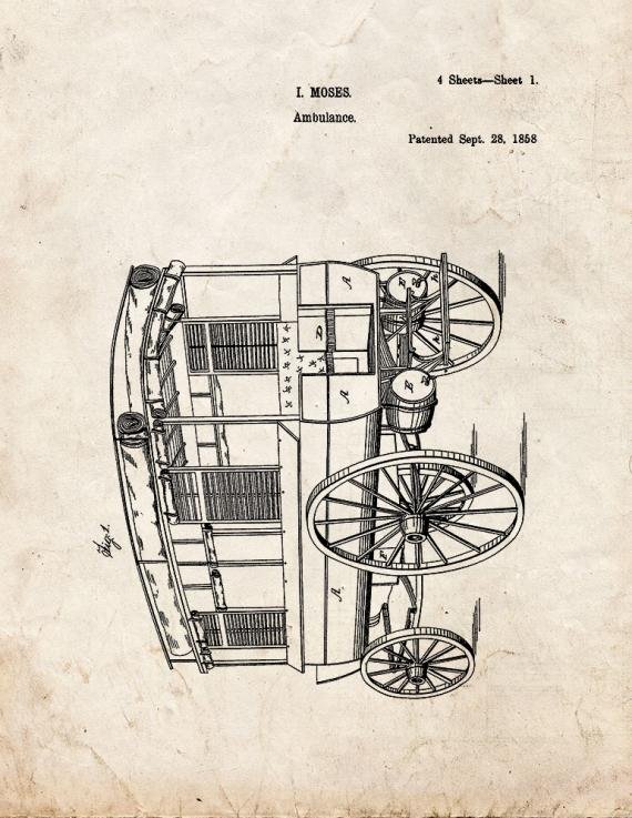 Patent Blueprint 3106 1 12 A4 Photo Print
