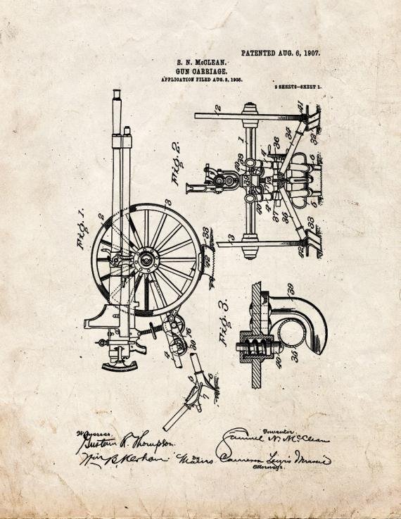 Patent Blueprint 3119 1 12 A4 Photo Print