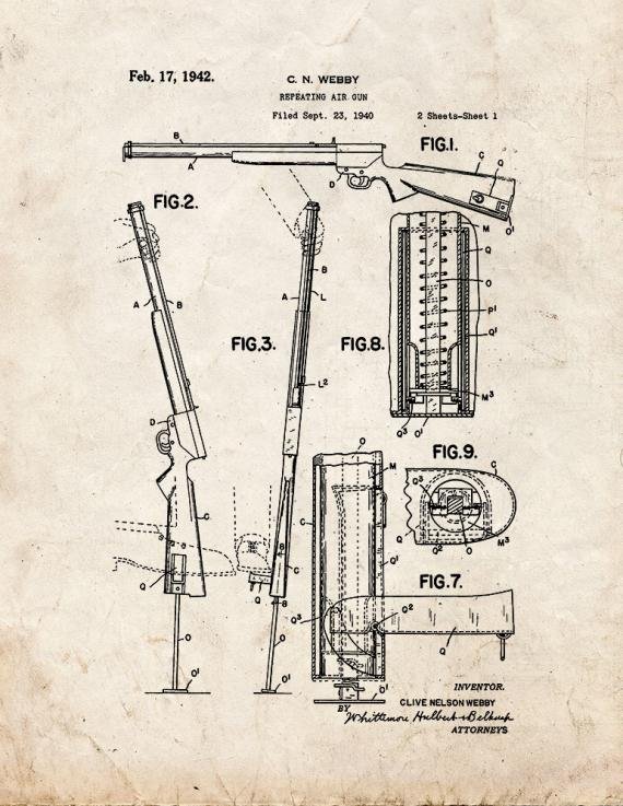 Patent Blueprint 3120 1 12 A4 Photo Print