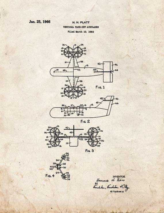 Patent Blueprint 3122 1 12 A4 Photo Print