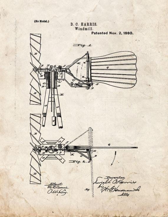Patent Blueprint 3124 1 12 A4 Photo Print