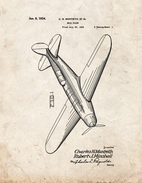 Patent Blueprint 3126 1 12 A4 Photo Print