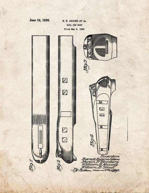 Patent Blueprint 3130 1 12 A4 Photo Print