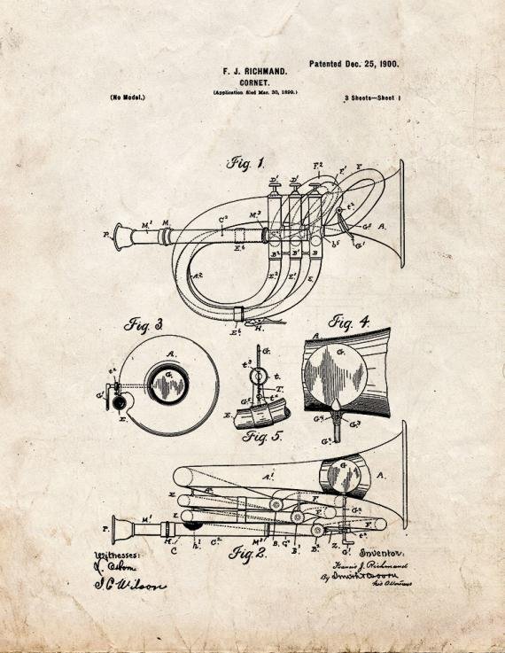 Patent Blueprint 3137 1 12 A4 Photo Print