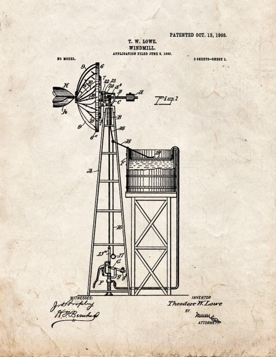 Patent Blueprint 314 1 12 A4 Photo Print