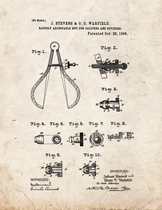 Patent Blueprint 3140 1 12 A4 Photo Print