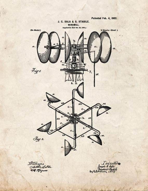 Patent Blueprint 315 1 12 A4 Photo Print