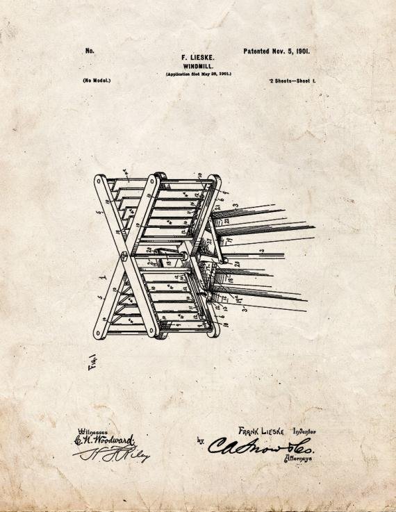 Patent Blueprint 316 1 12 A4 Photo Print