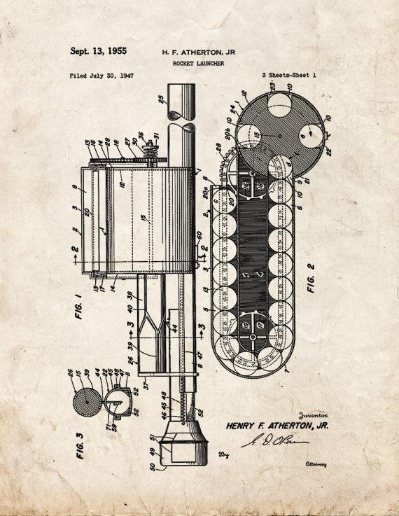 Patent Blueprint 3164 1 12 A4 Photo Print