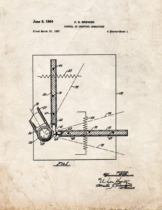 Patent Blueprint 3165 1 12 A4 Photo Print