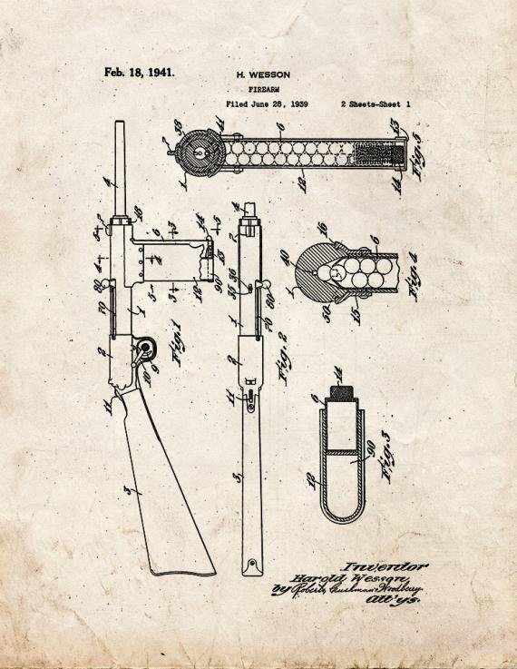 Patent Blueprint 3167 1 12 A4 Photo Print