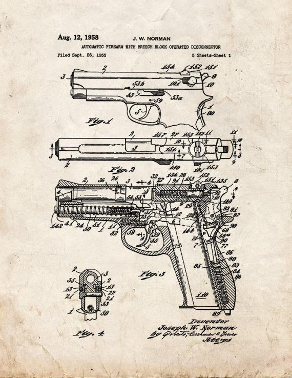 Patent Blueprint 3169 1 12 A4 Photo Print