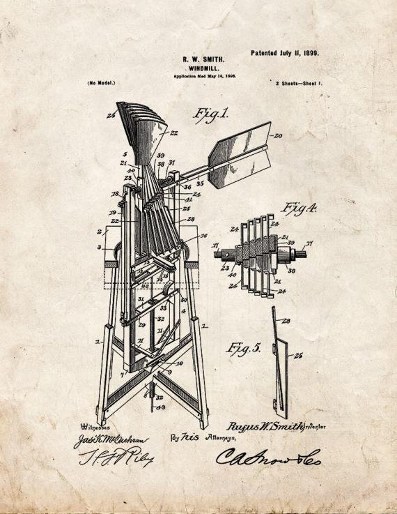 Patent Blueprint 317 1 12 A4 Photo Print
