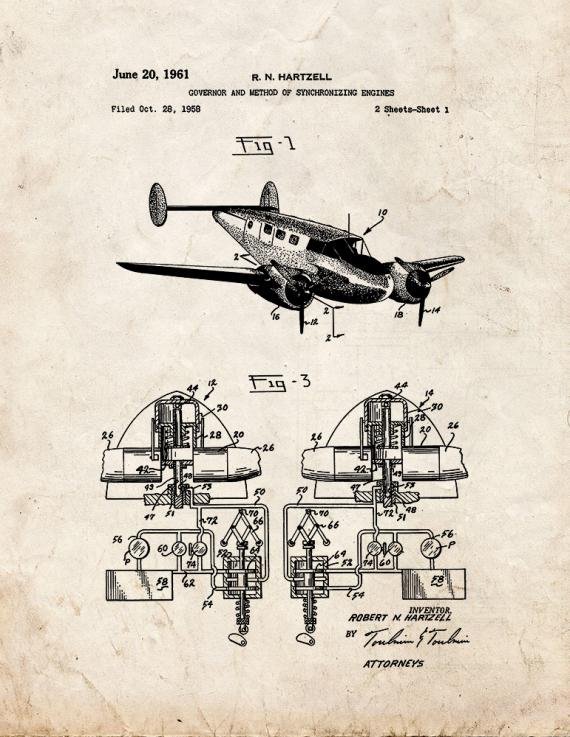 Patent Blueprint 3196 1 12 A4 Photo Print