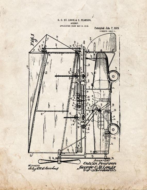Patent Blueprint 3200 1 12 A4 Photo Print