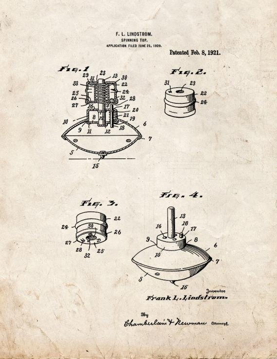 Patent Blueprint 321 1 12 A4 Photo Print