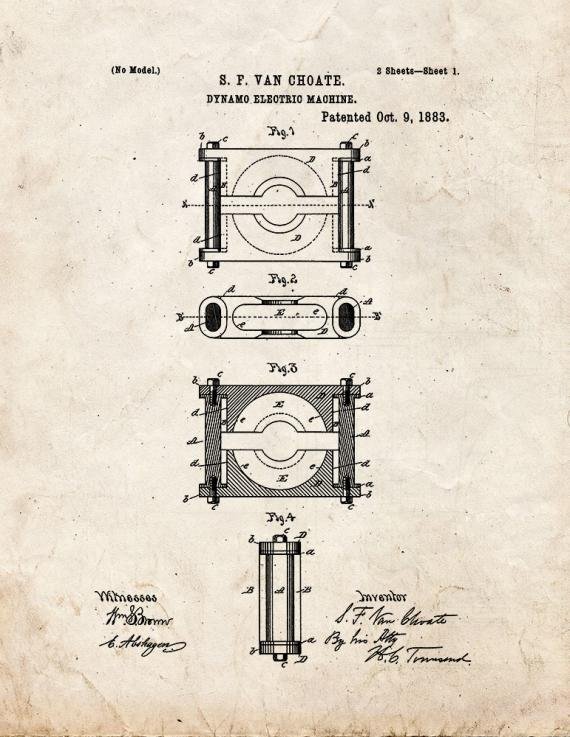 Patent Blueprint 3220 1 12 A4 Photo Print