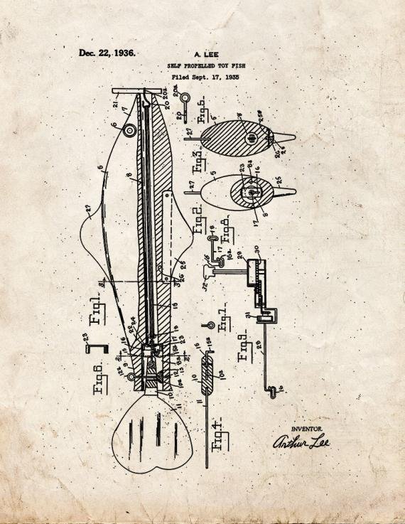 Patent Blueprint 3257 1 12 A4 Photo Print