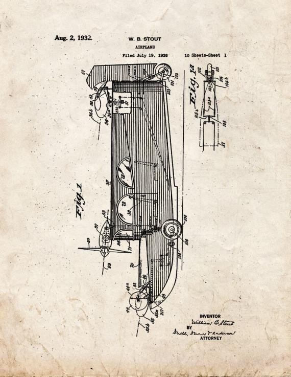 Patent Blueprint 3261 1 12 A4 Photo Print