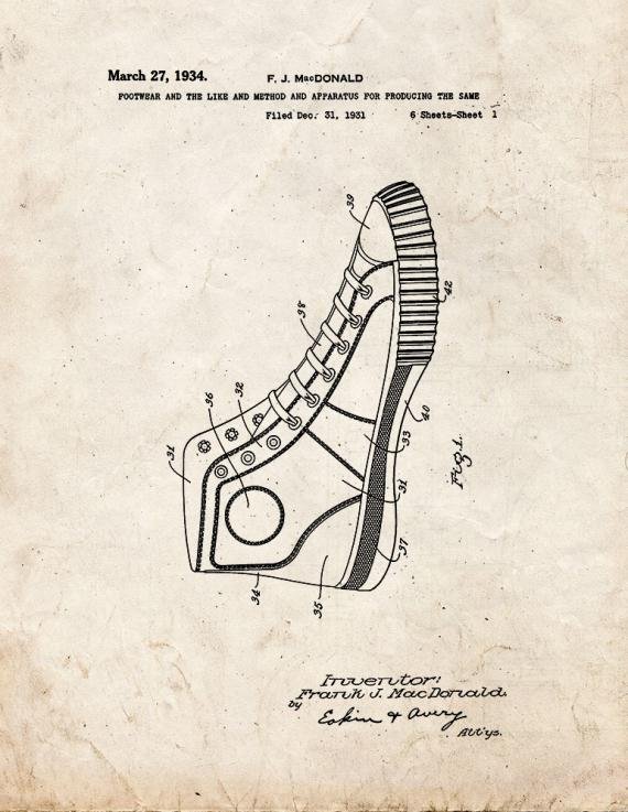 Patent Blueprint 3284 1 12 A4 Photo Print