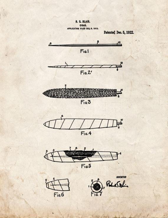 Patent Blueprint 3296 1 12 A4 Photo Print