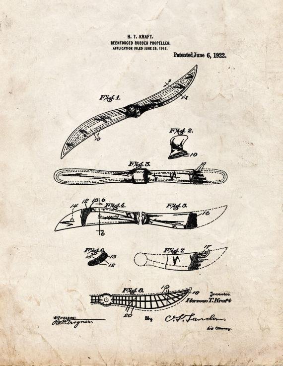 Patent Blueprint 3302 1 12 A4 Photo Print