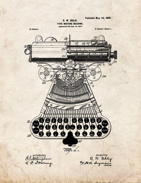 Patent Blueprint 3305 1 12 A4 Photo Print