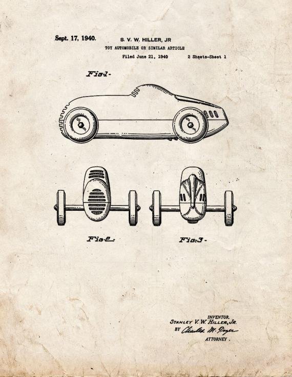 Patent Blueprint 3310 1 12 A4 Photo Print
