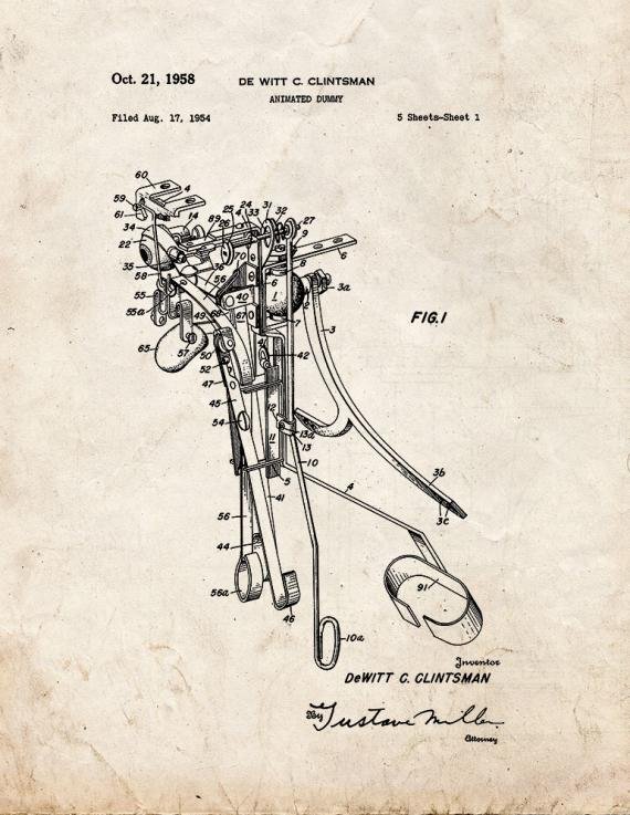 Patent Blueprint 3326 1 12 A4 Photo Print