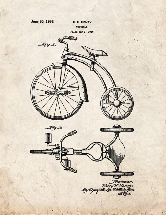 Patent Blueprint 333 1 12 A4 Photo Print