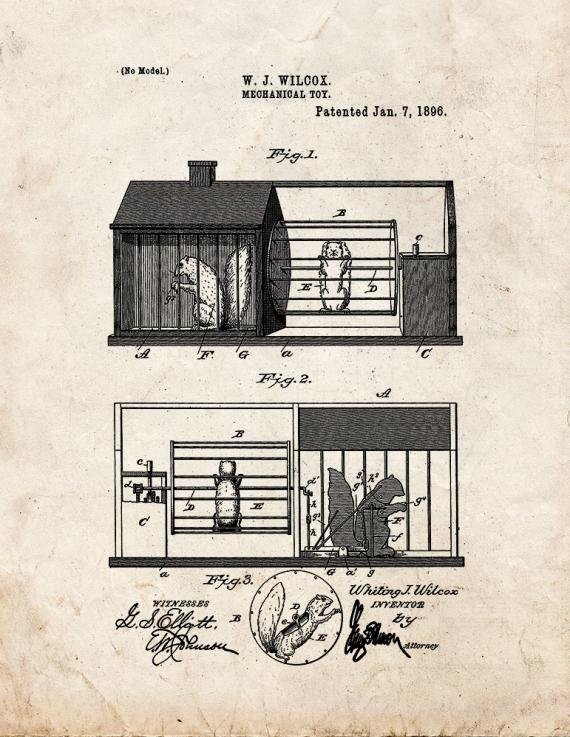 Patent Blueprint 3332 1 12 A4 Photo Print
