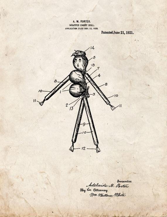 Patent Blueprint 3334 1 12 A4 Photo Print