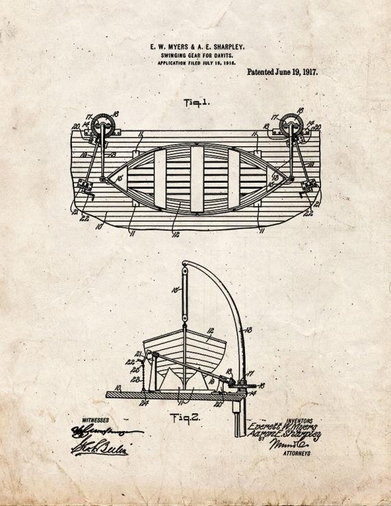 Patent Blueprint 3338 1 12 A4 Photo Print