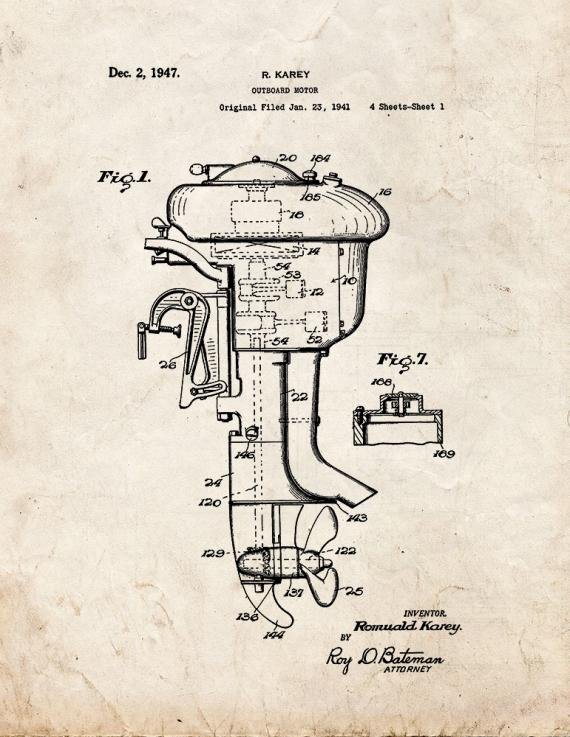 Patent Blueprint 3339 1 12 A4 Photo Print