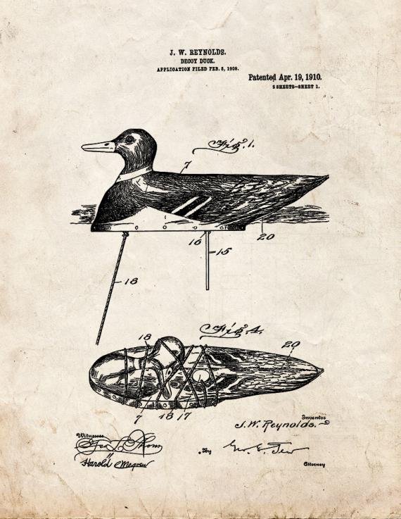 Patent Blueprint 3340 1 12 A4 Photo Print