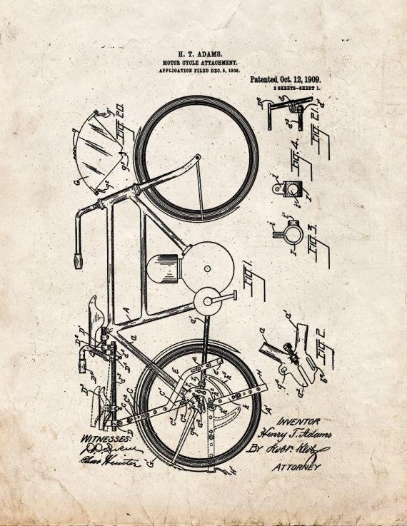 Patent Blueprint 3341 1 12 A4 Photo Print
