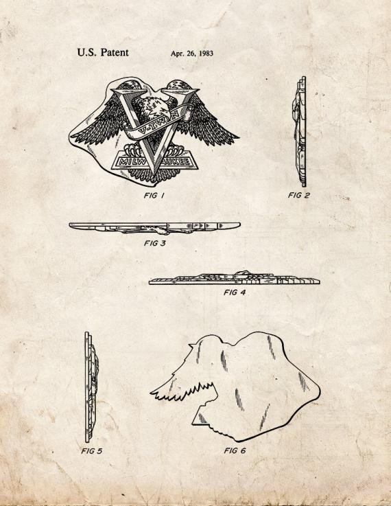 Patent Blueprint 3344 2 12 A4 Photo Print