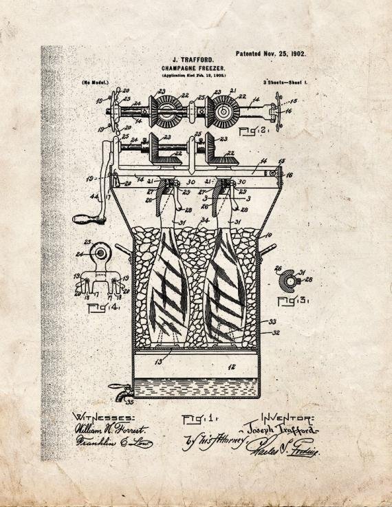 Patent Blueprint 3355 1 12 A4 Photo Print