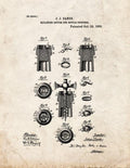Patent Blueprint 3356 1 12 A4 Photo Print
