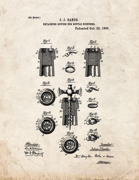 Patent Blueprint 3356 1 12 A4 Photo Print