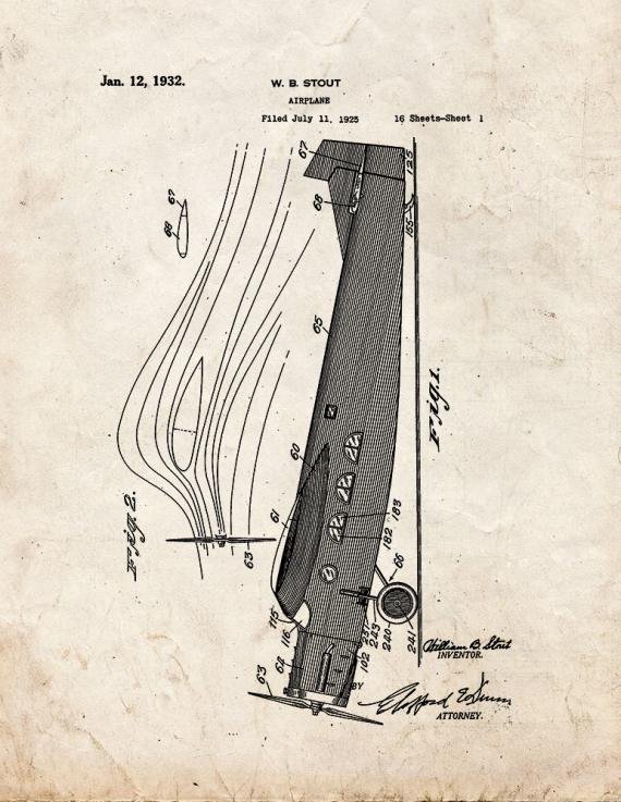 Patent Blueprint 3359 1 12 A4 Photo Print