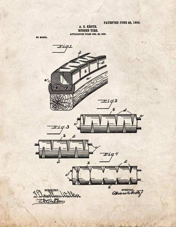 Patent Blueprint 3360 1 12 A4 Photo Print