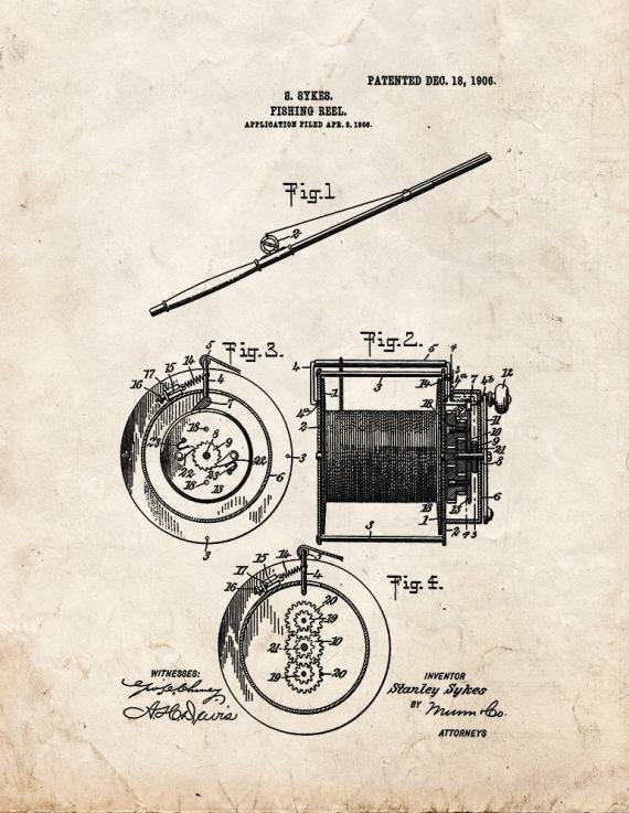 Patent Blueprint 3369 1 12 A4 Photo Print