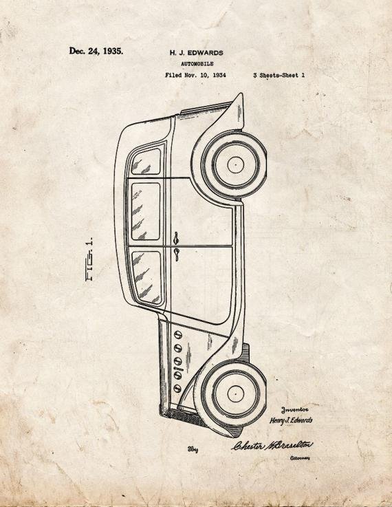 Patent Blueprint 337 1 12 A4 Photo Print