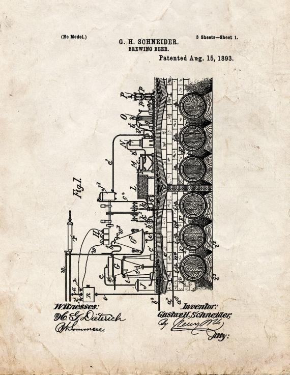 Patent Blueprint 3377 1 12 A4 Photo Print