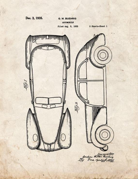 Patent Blueprint 338 1 12 A4 Photo Print