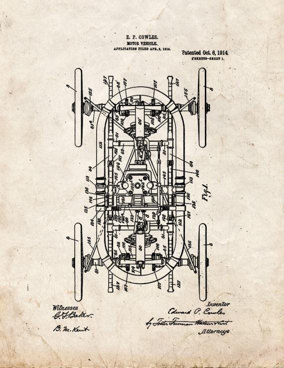 Patent Blueprint 3384 1 12 A4 Photo Print