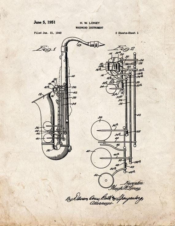 Patent Blueprint 3385 1 12 A4 Photo Print