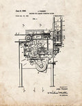 Patent Blueprint 3387 1 12 A4 Photo Print